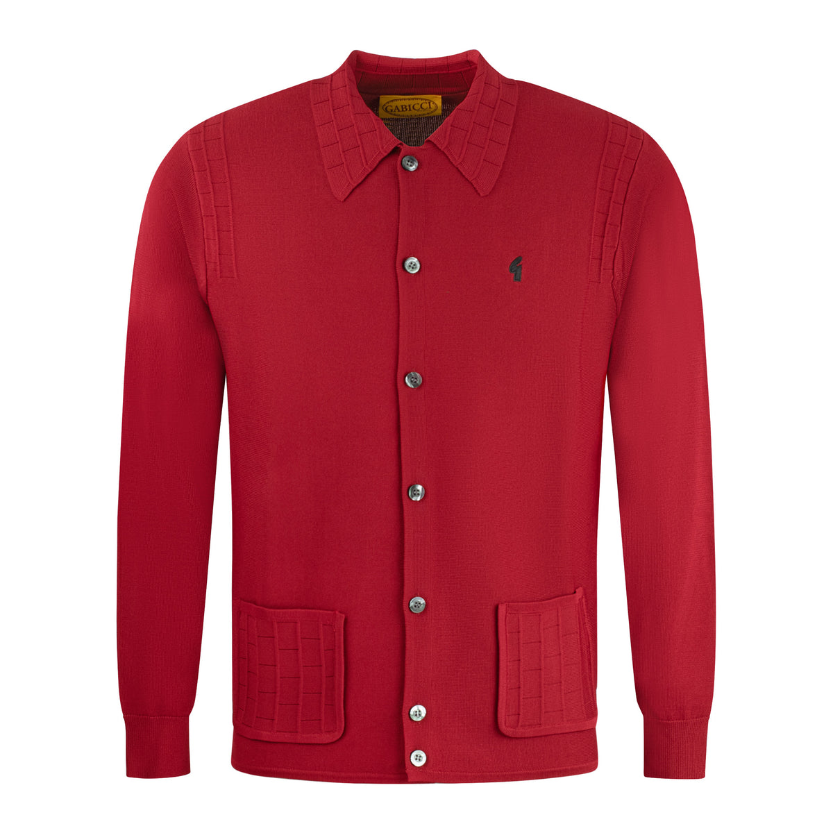 Gabicci Archive Eddie Knit Shirt Red