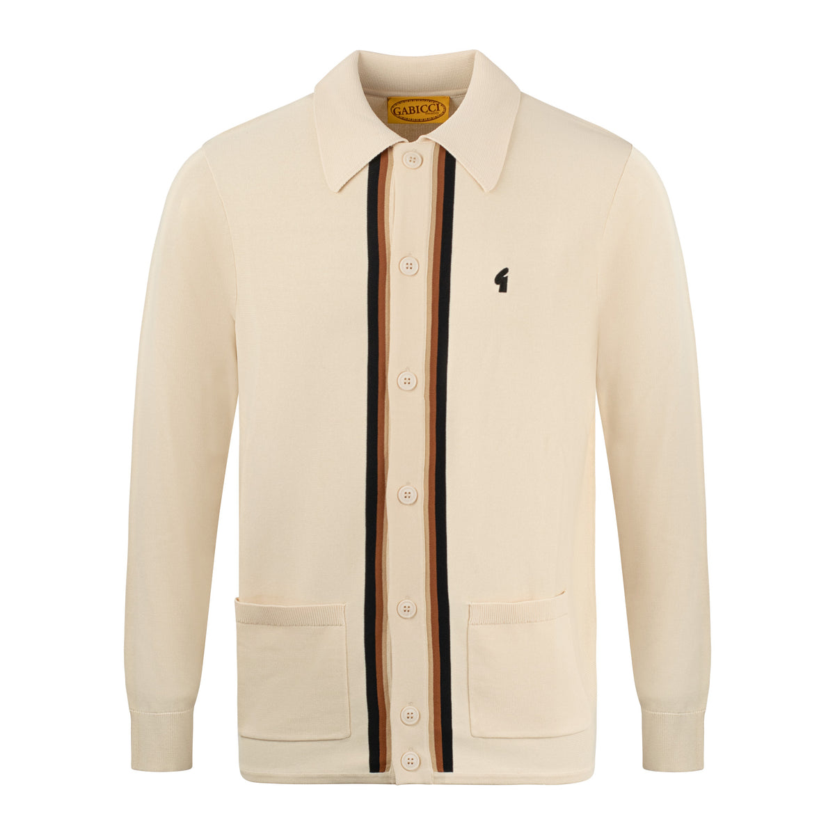 Gabicci Archive Bromley Knit Shirt Cream