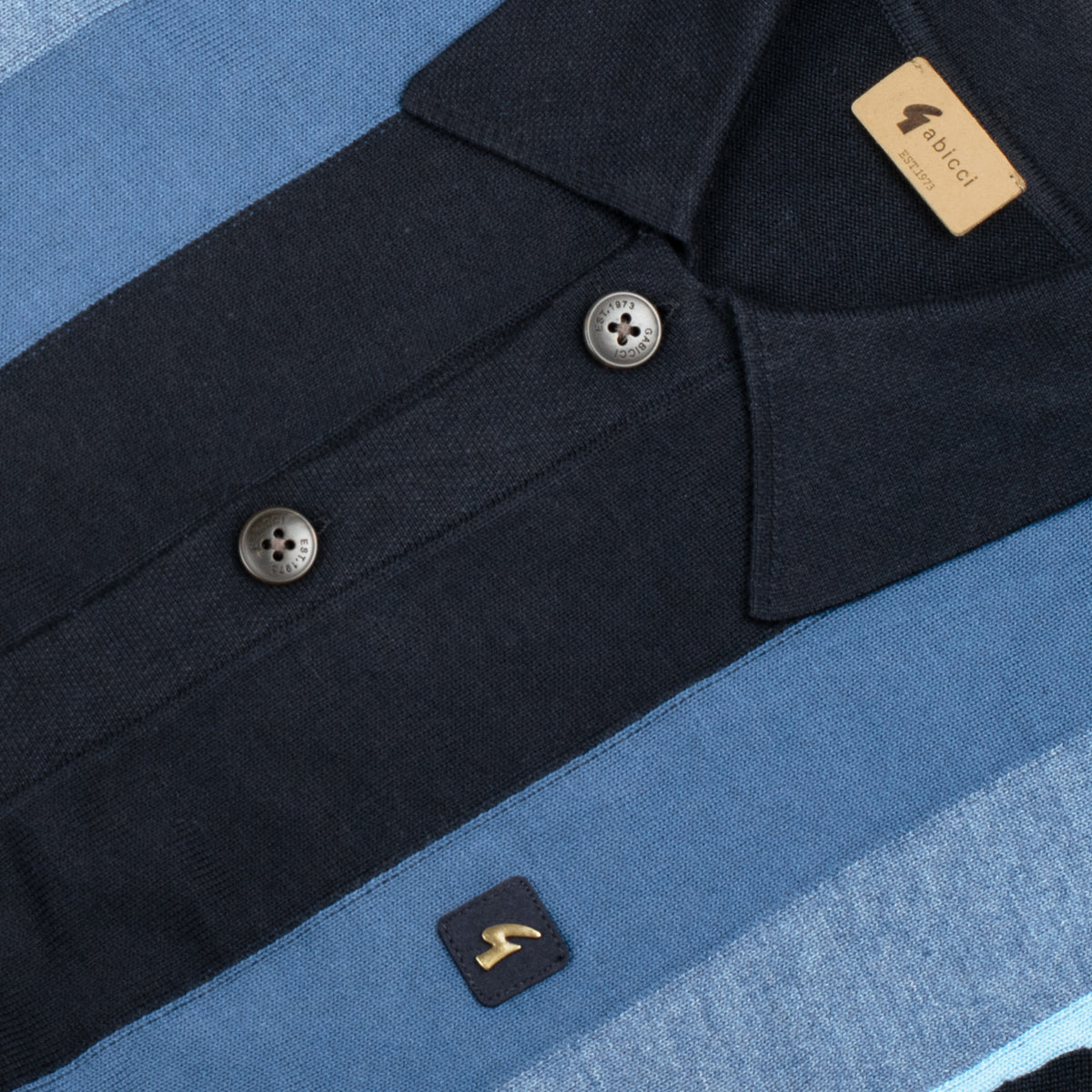 Gabicci Vintage Pedro Knit Shirt Navy