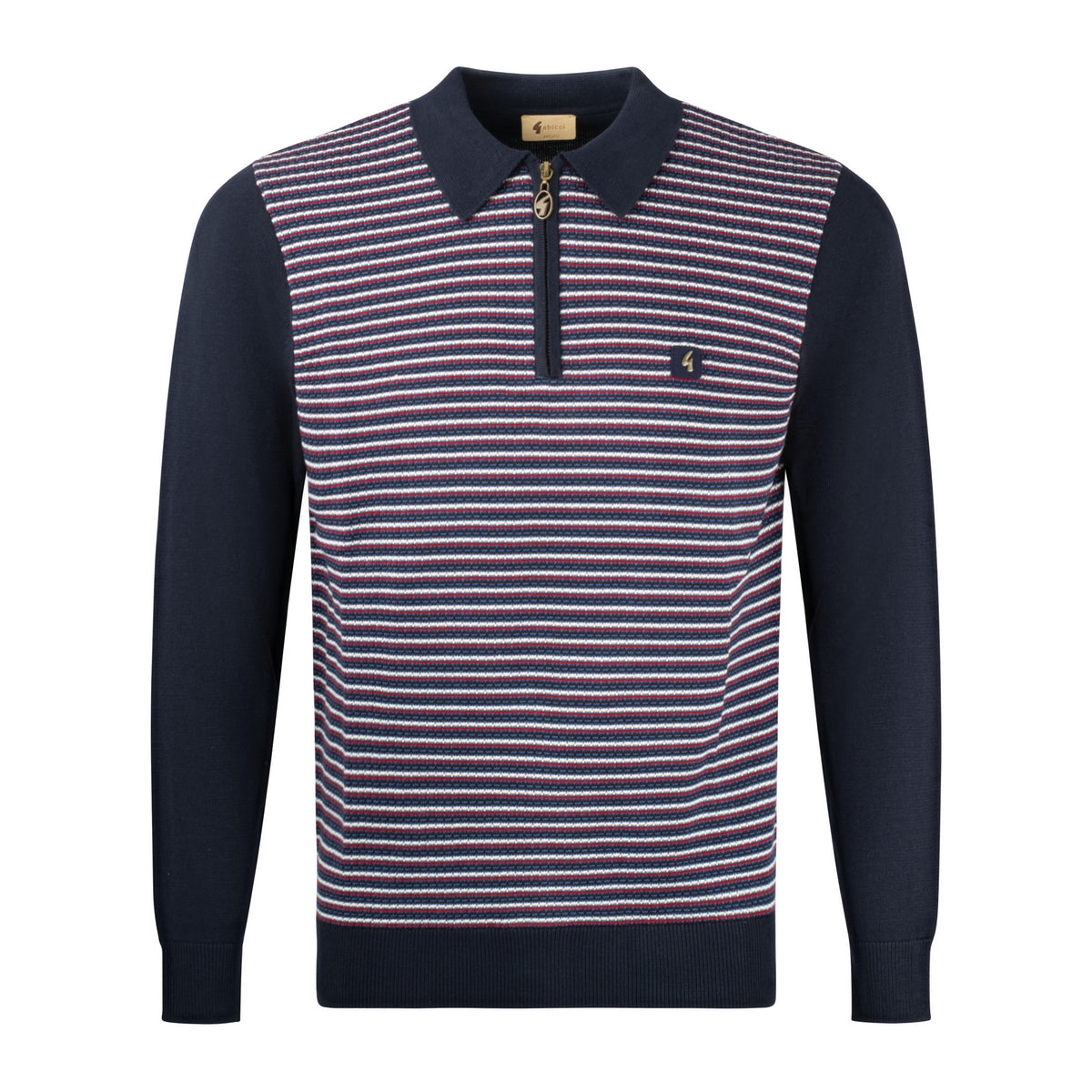 Gabicci Vintage Edmund Knit Polo Shirt Navy