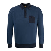 Gabicci Vintage Harry Knit Polo Shirt Navy