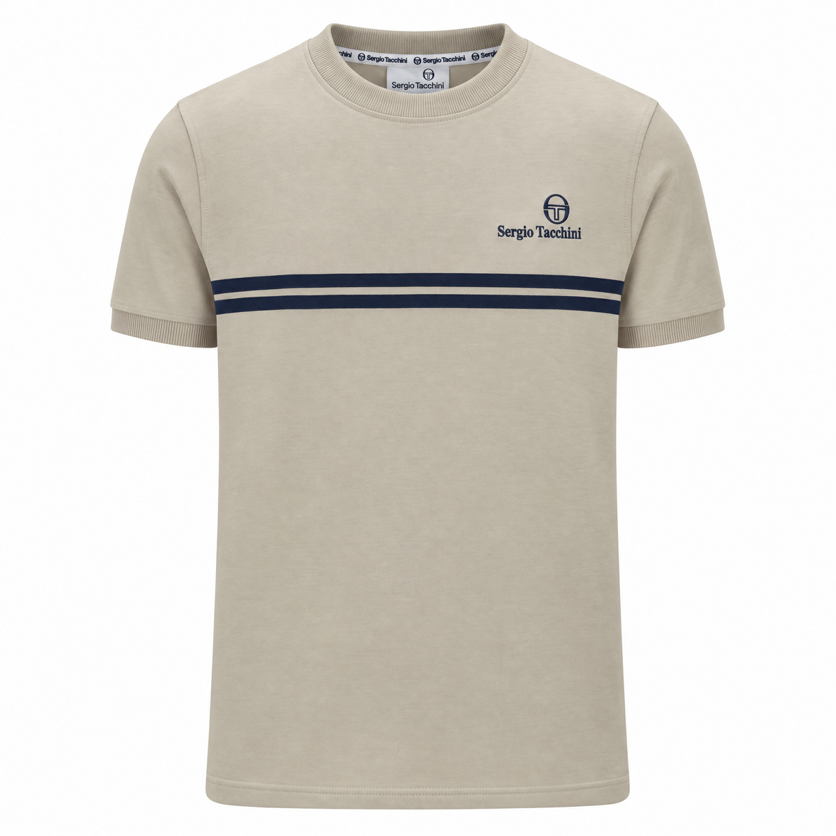 Sergio Tacchini Supermac T-Shirt Beige/Navy