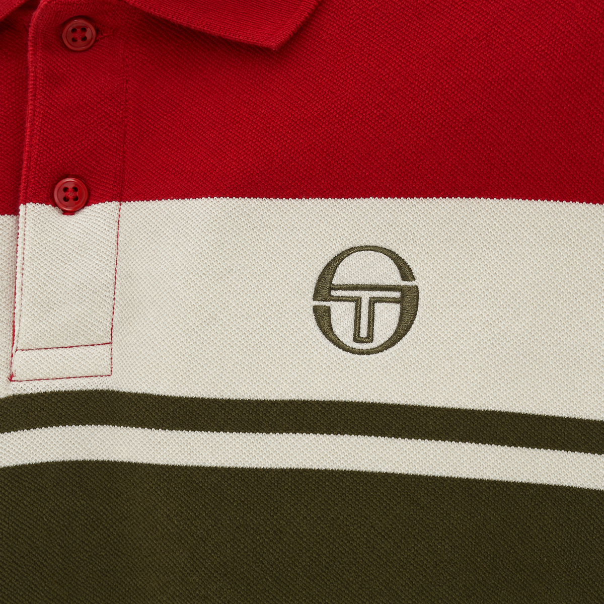 Sergio Tacchini Youngline Polo Shirt Red/Green