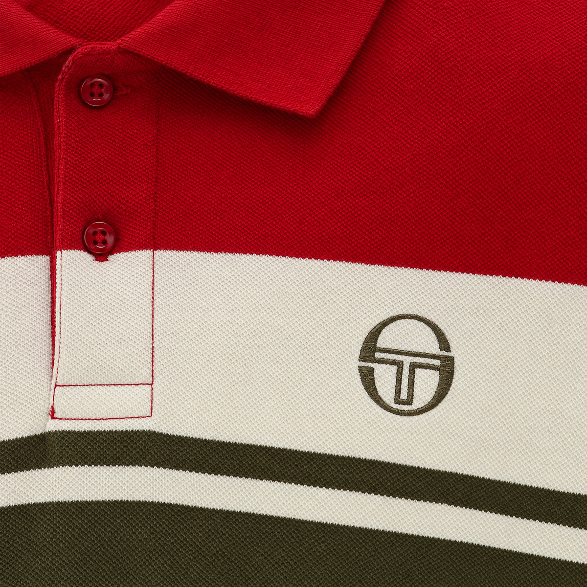 Sergio Tacchini Youngline Polo Shirt Red/Green