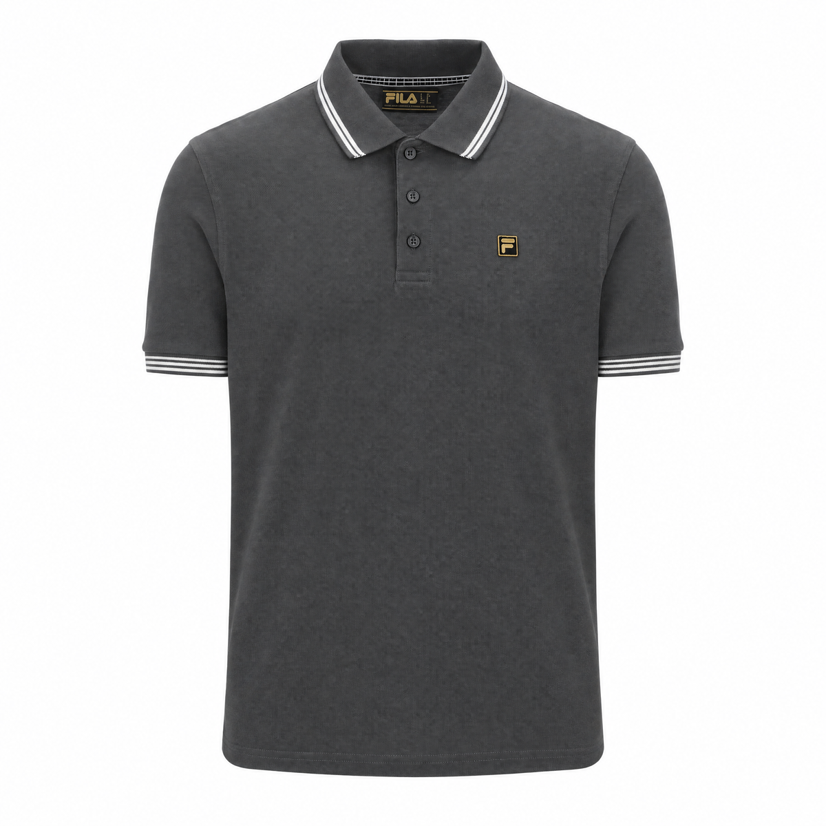 Fila Gold Soren Polo Shirt Grey