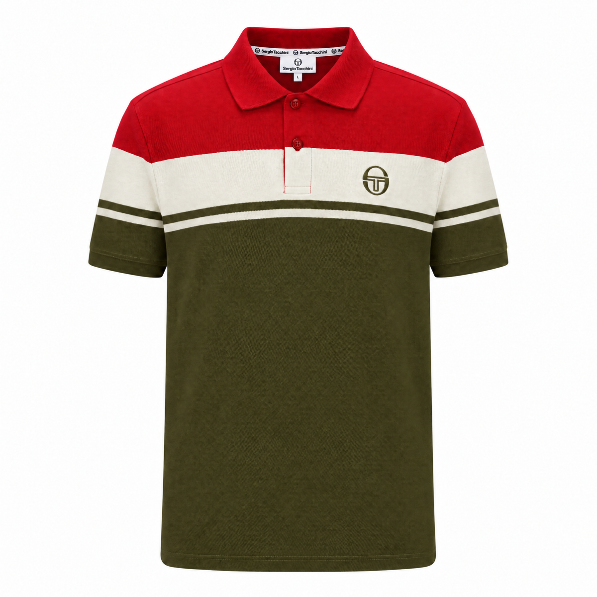 Sergio Tacchini Youngline Polo Shirt Red/Green
