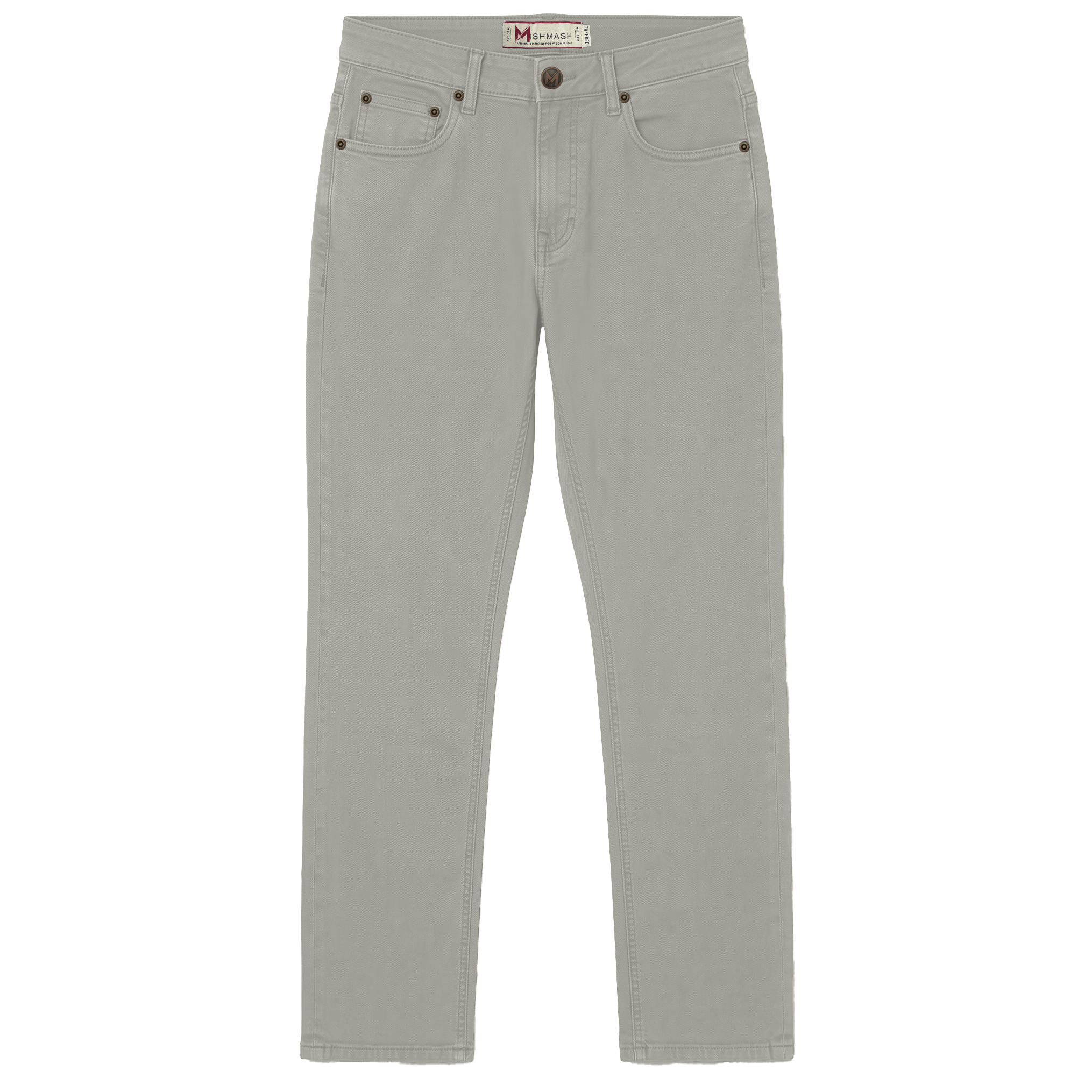Mish Mash Tapered Canvas Jeans Stone