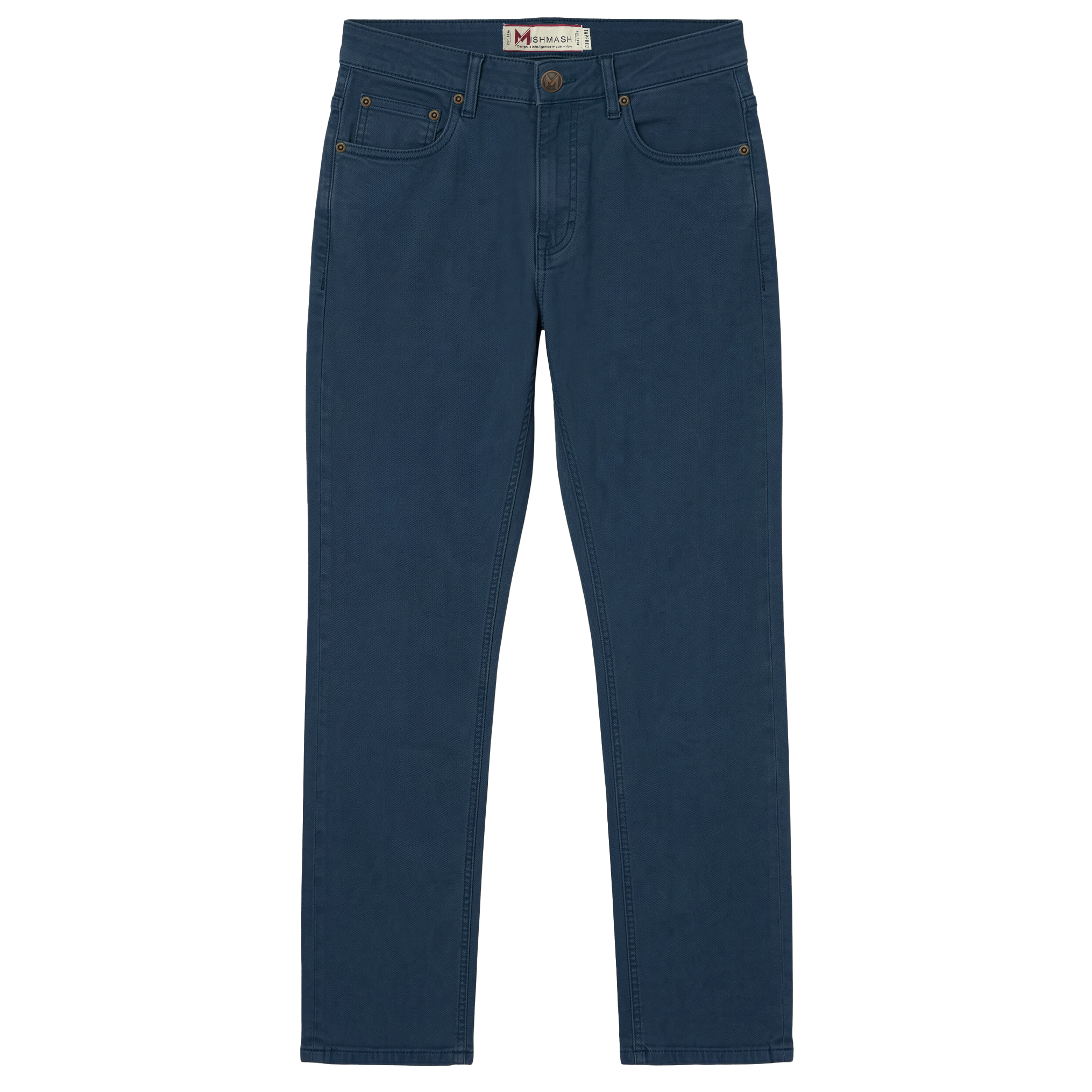 Mish Mash Tapered Canvas Jeans Blue