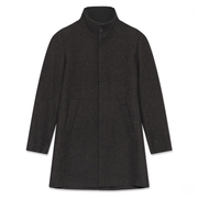Matinique Harvey Wool Check Coat Brown