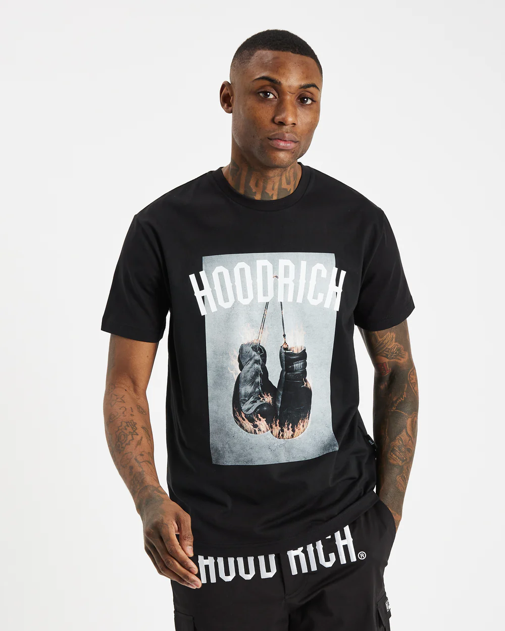 Hoodrich OG Fighter T-Shirt Black - Urban Menswear