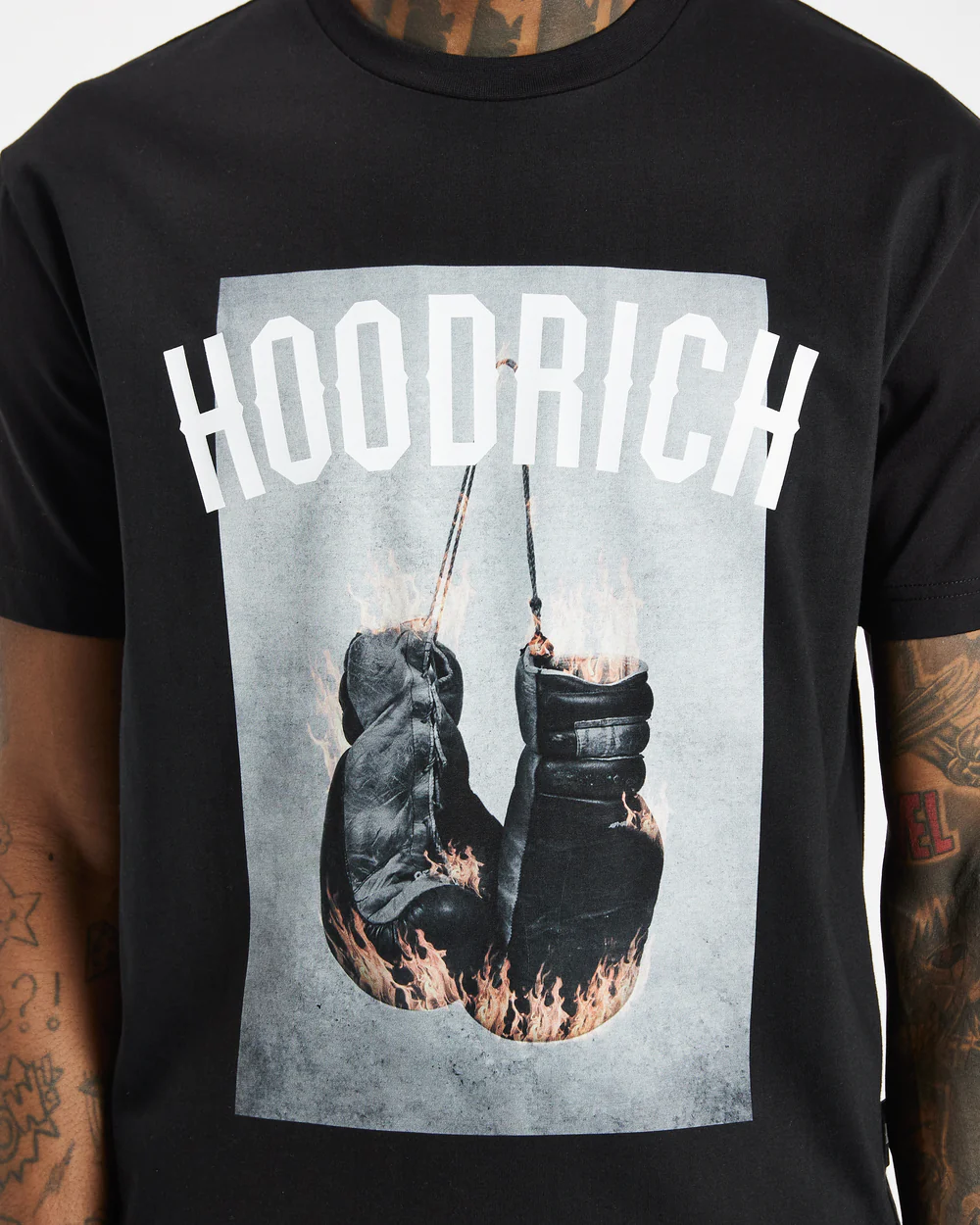 Hoodrich OG Fighter T-Shirt Black - Urban Menswear