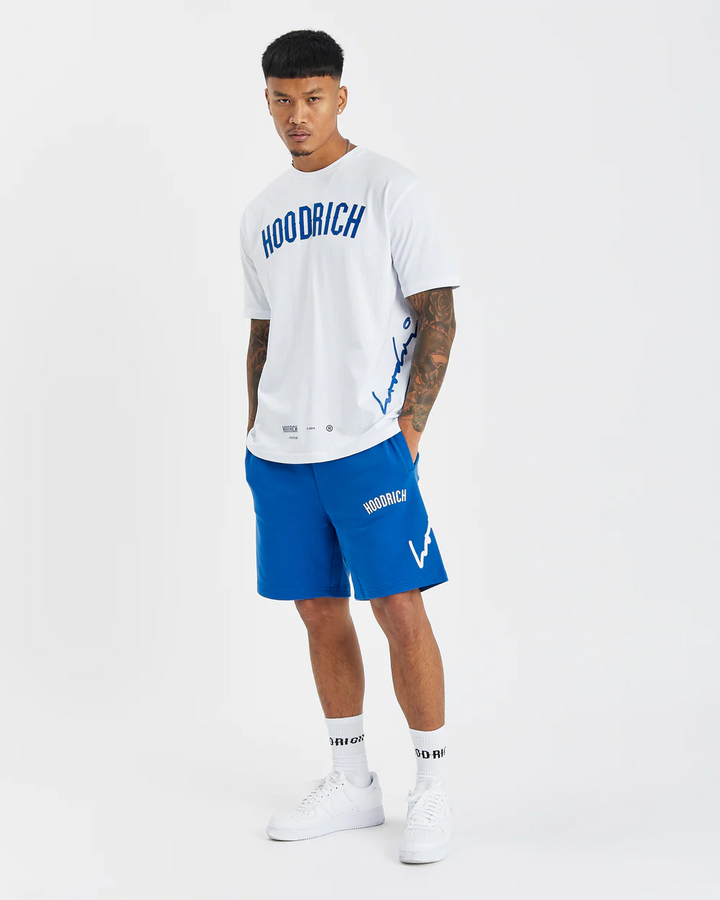 Hoodrich OG Tycoon T-Shirt & Shorts Set White/Blue - Urban Menswear