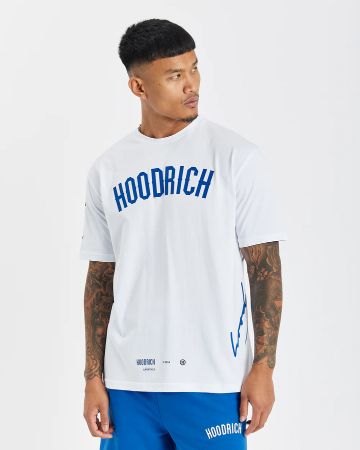 Hoodrich OG Tycoon T-Shirt & Shorts Set White/Blue - Urban Menswear