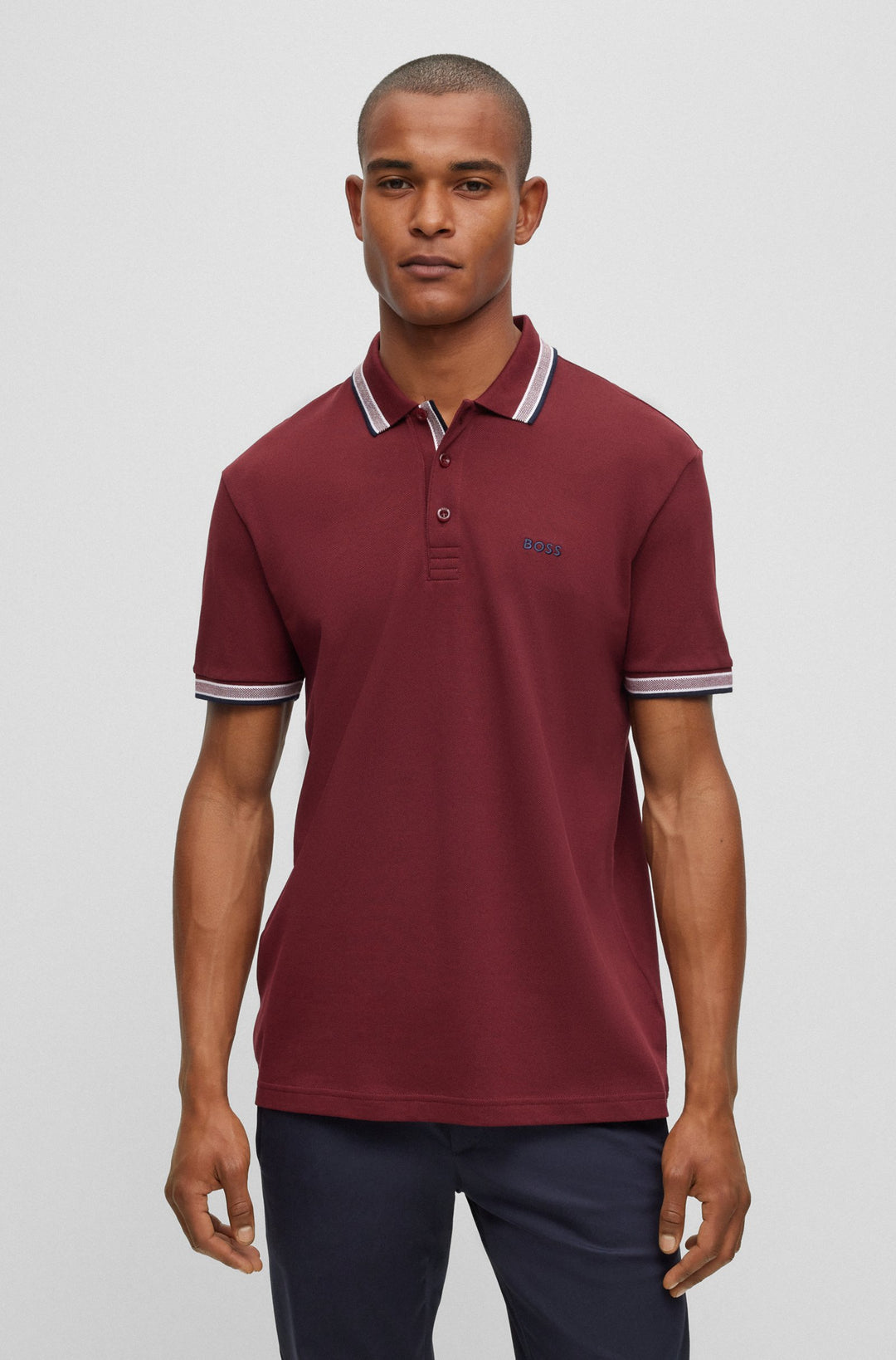 Hugo Boss Paddy Polo Shirt Burgundy