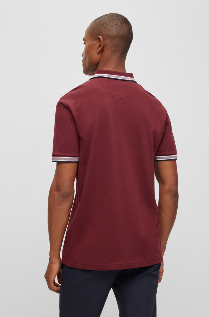 Hugo Boss Paddy Polo Shirt Burgundy