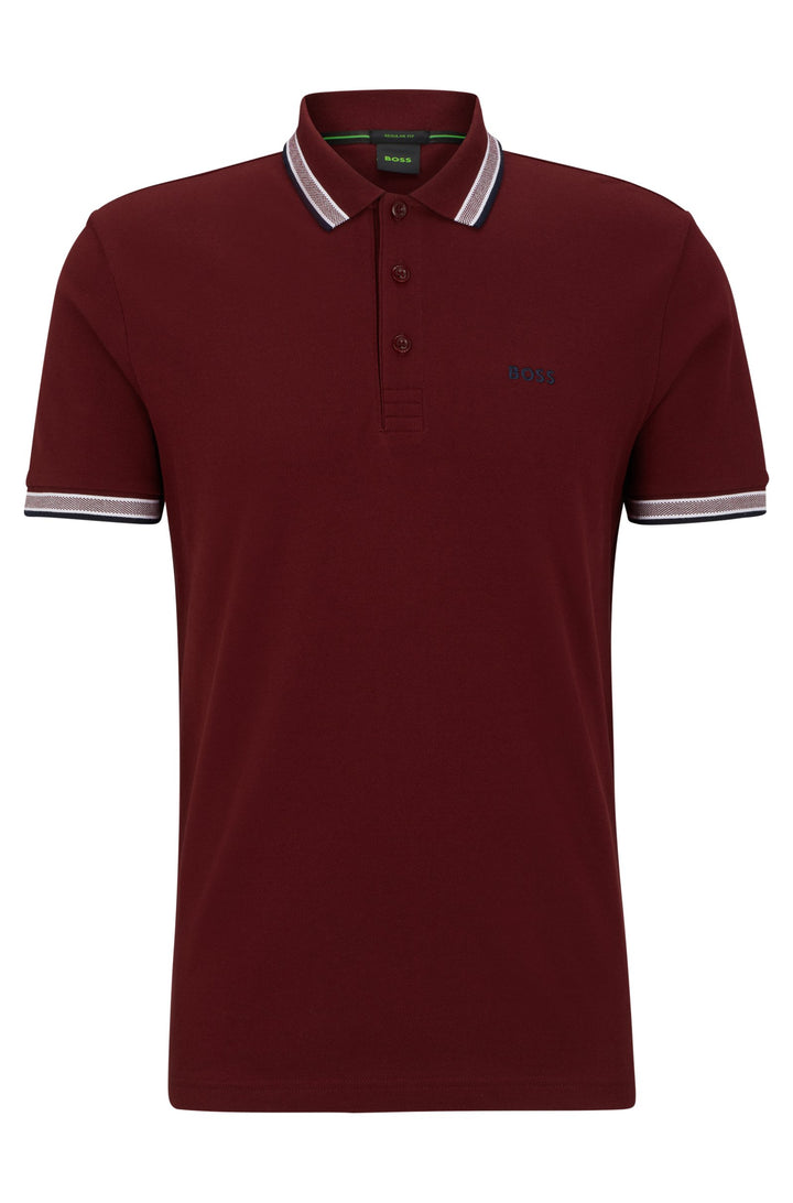 Hugo Boss Paddy Polo Shirt Burgundy