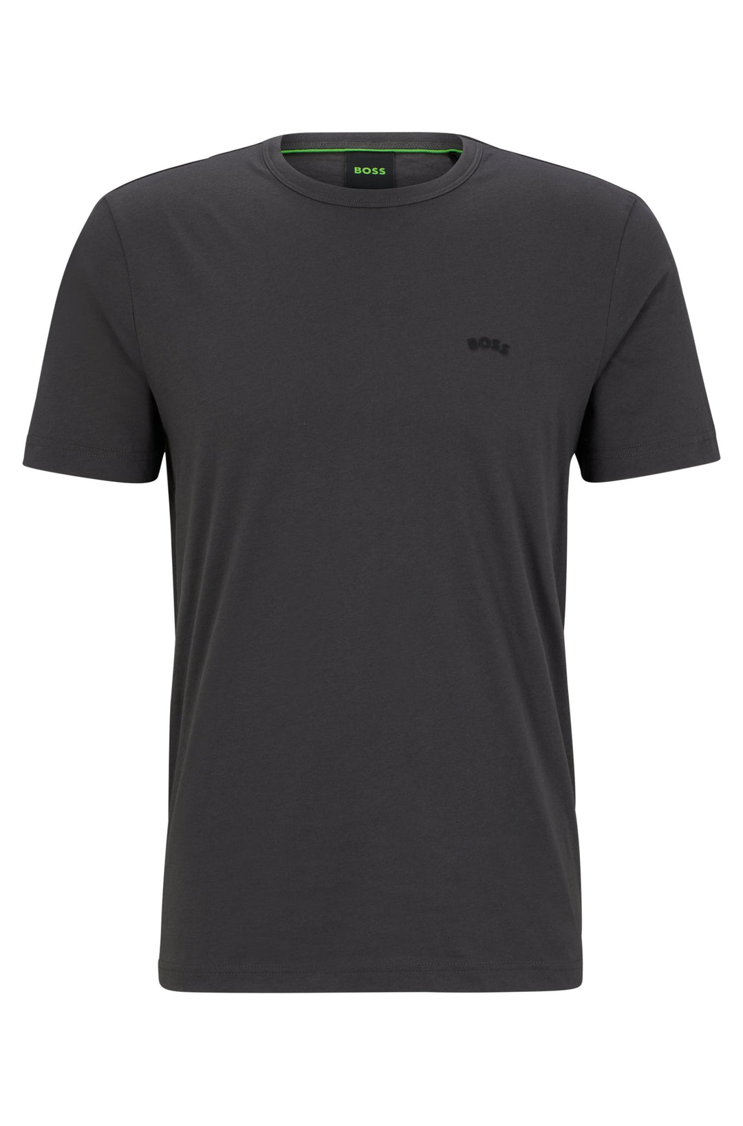 Hugo Boss Curved Logo T-Shirt Charcoal