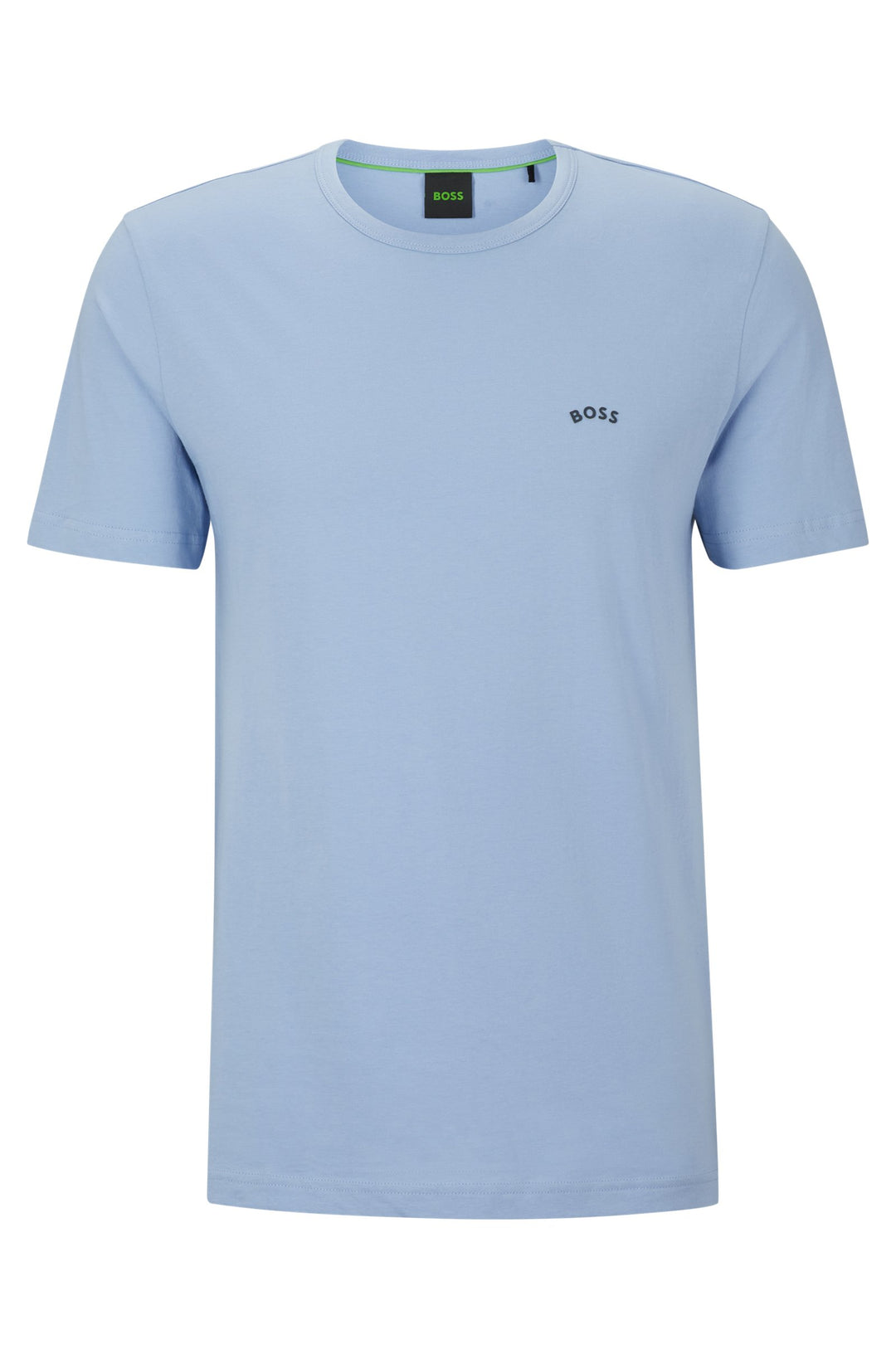 Hugo Boss Curved Logo T-Shirt Sky