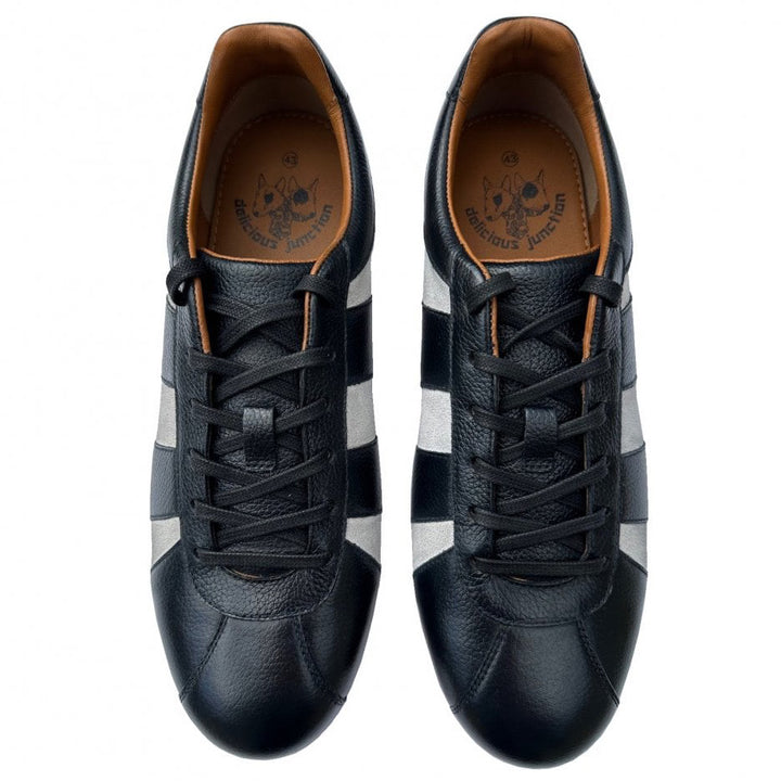 Delicious Junction Chad Leather Trainers Black