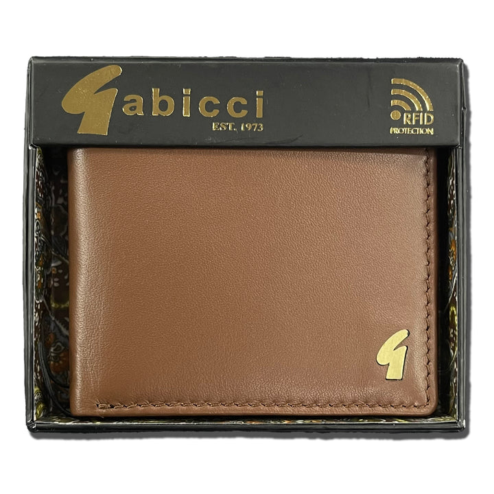 Gabicci Vintage RFID Leather Wallet Brown
