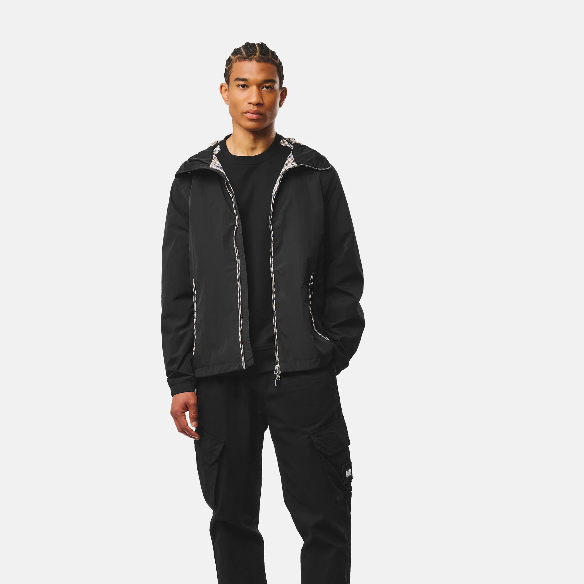 Weekend Offender Campania Check Jacket Black