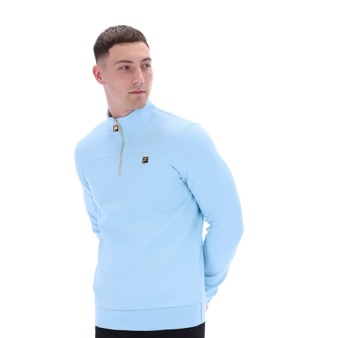 Fila Gold Kevin Half Zip Sweatshirt Sky