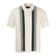 Arthur & Russell Stripe Knit Shirt Cream