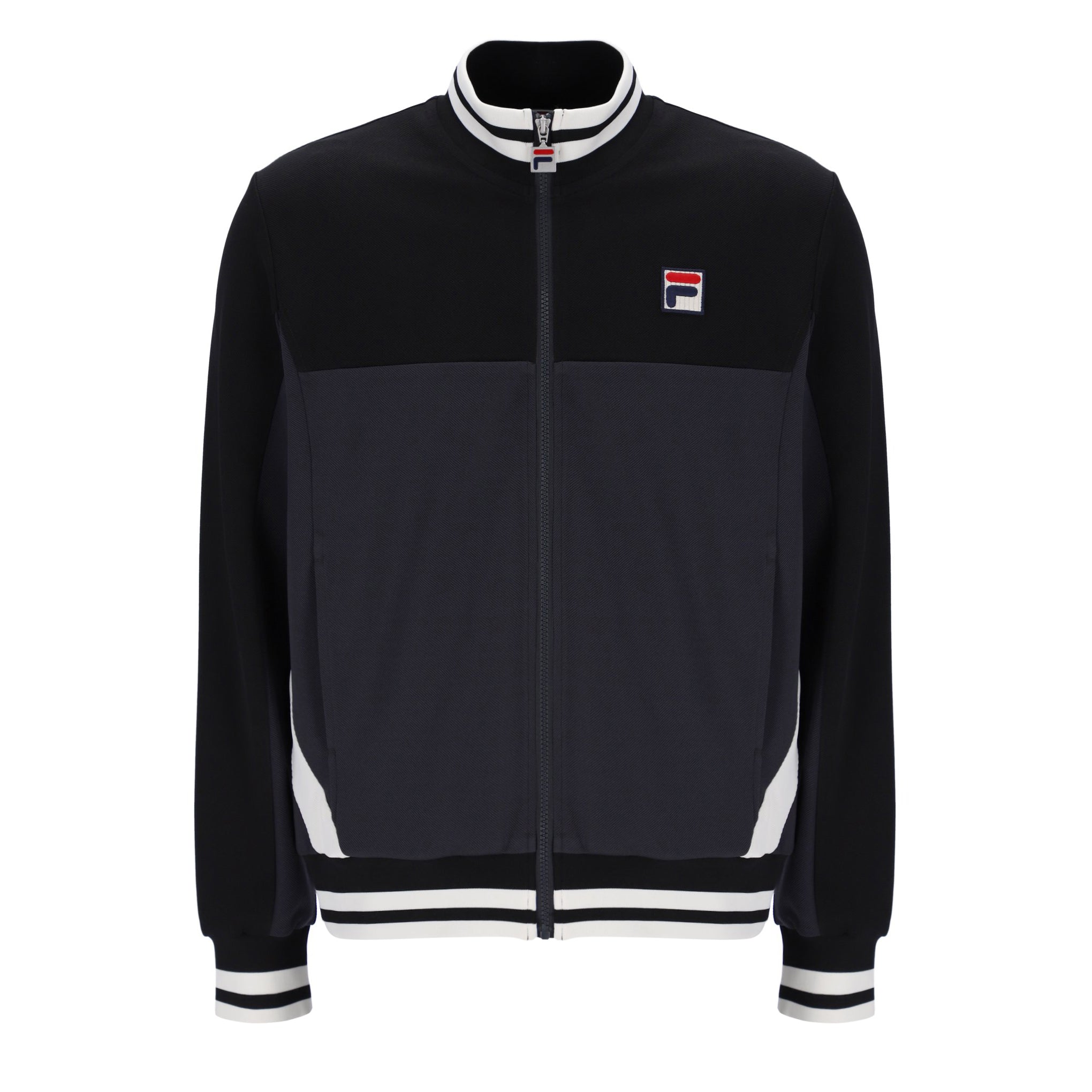 Fila Vintage Tiebreaker Track Top Black/Grey