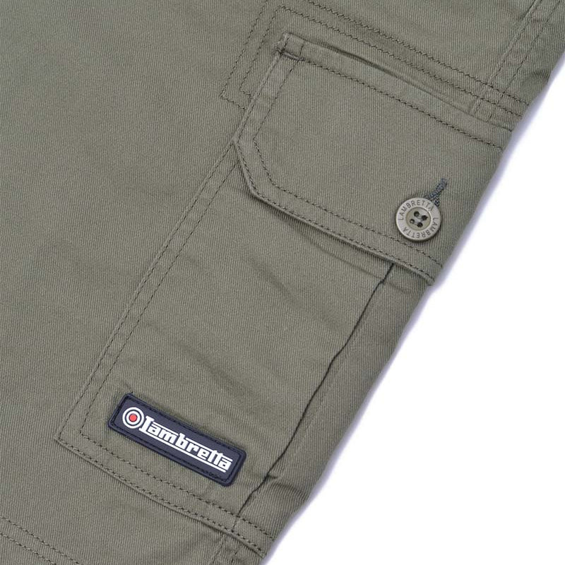 Lambretta Cargo Shorts Khaki