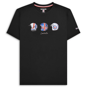 Lambretta Mod Helmet  T-Shirt Black