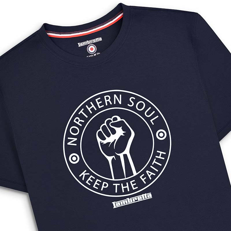 Lambretta Northern Soul T-Shirt Navy