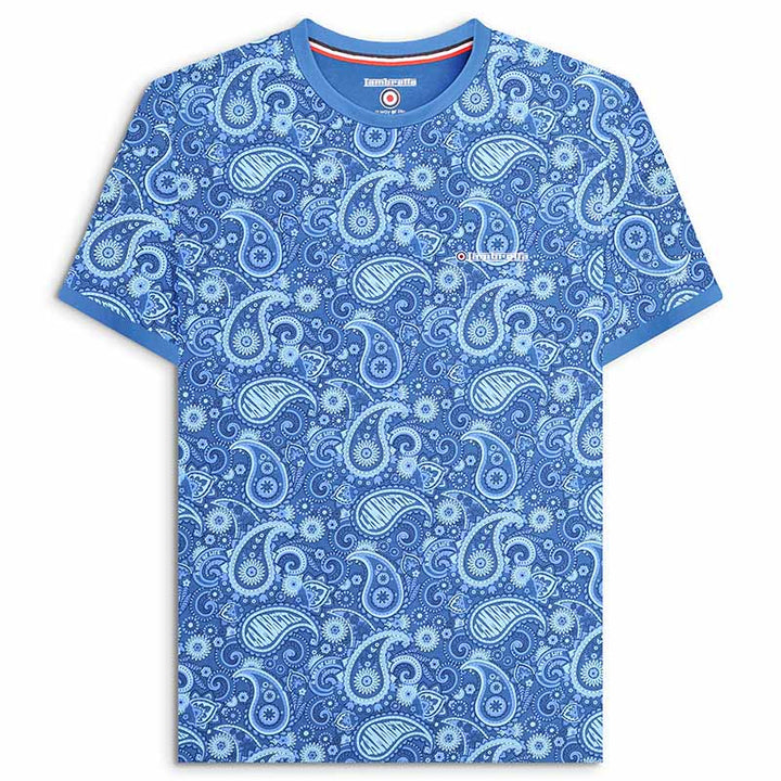 Lambretta Paisley T-Shirt Blue