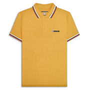 Lambretta Triple Tip Polo Shirt Gold