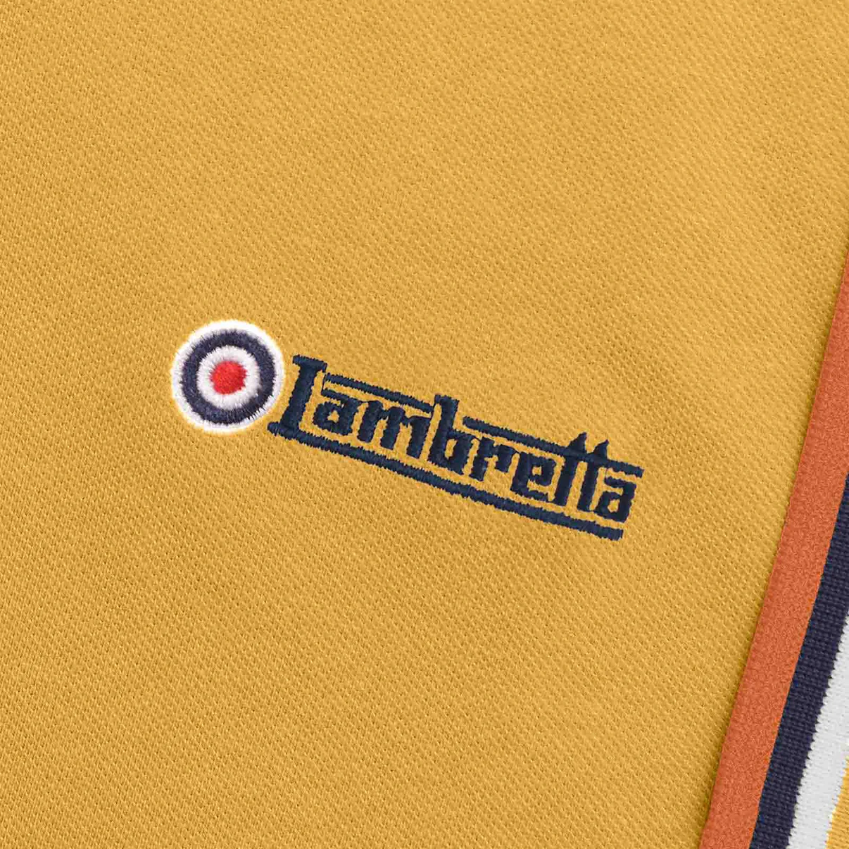 Lambretta Triple Tip Polo Shirt Gold