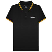 Lambretta Twin Tip Polo Shirt Black/Gold