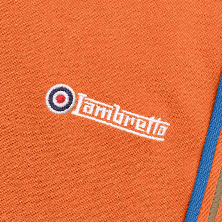 Lambretta Twin Tip Polo Shirt Orange