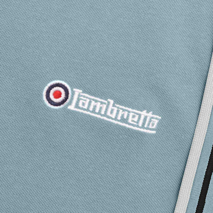Lambretta Twin Tip Polo Shirt Sky/Black
