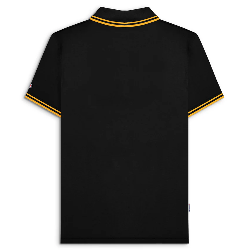 Lambretta Twin Tip Polo Shirt Black/Gold