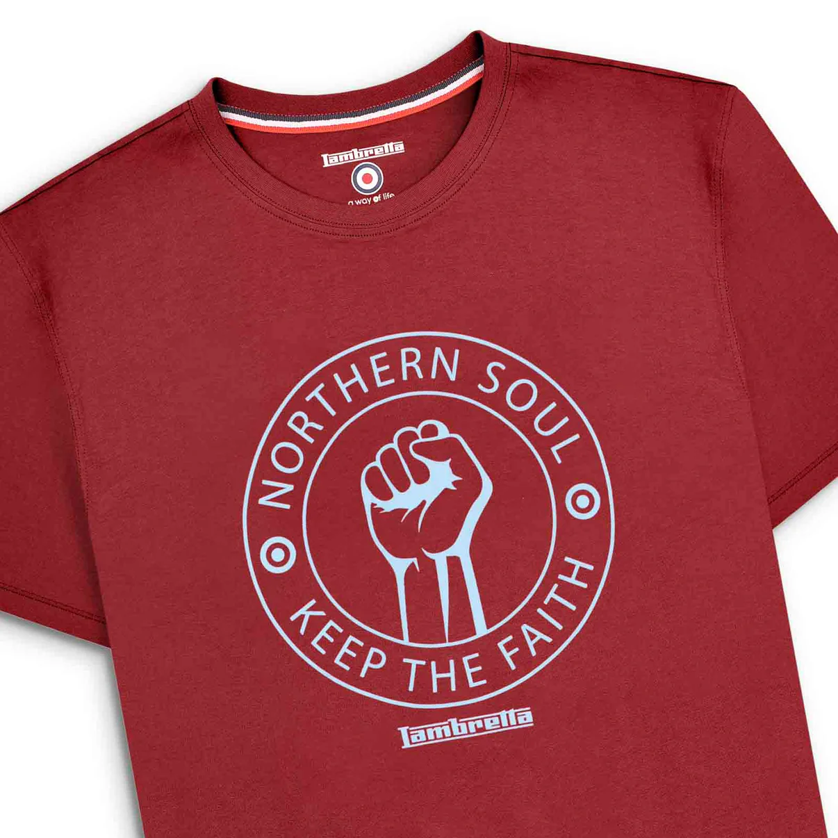 Lambretta Northern Soul T-Shirt Claret
