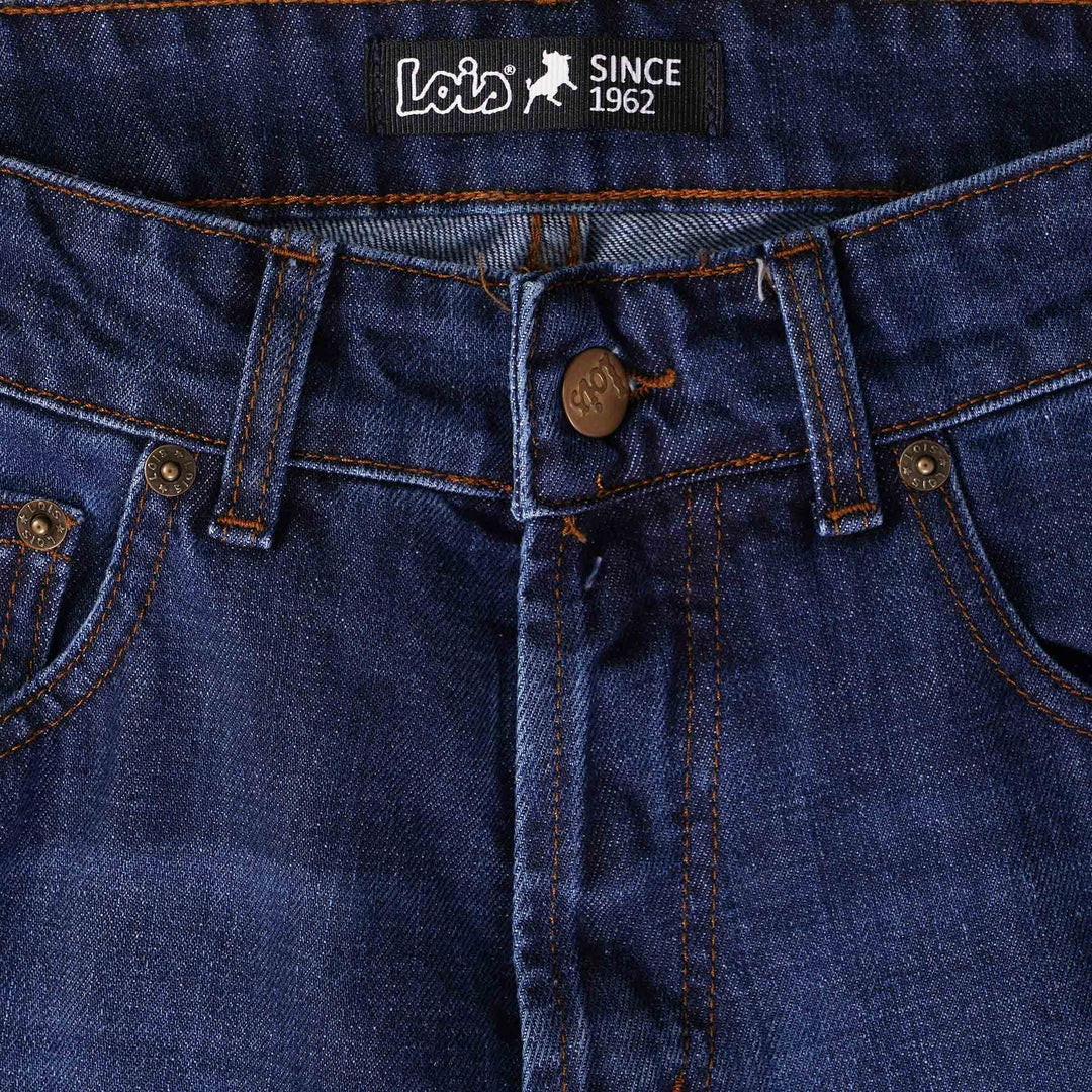 Lois Terrace Taper Fit Jeans Dark Stone Blue
