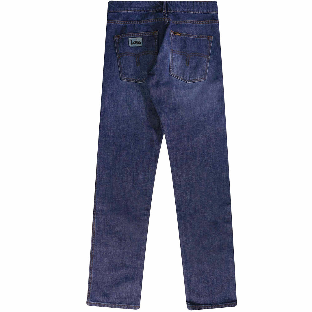 Lois Terrace Taper Fit Jeans Dark Stone Blue