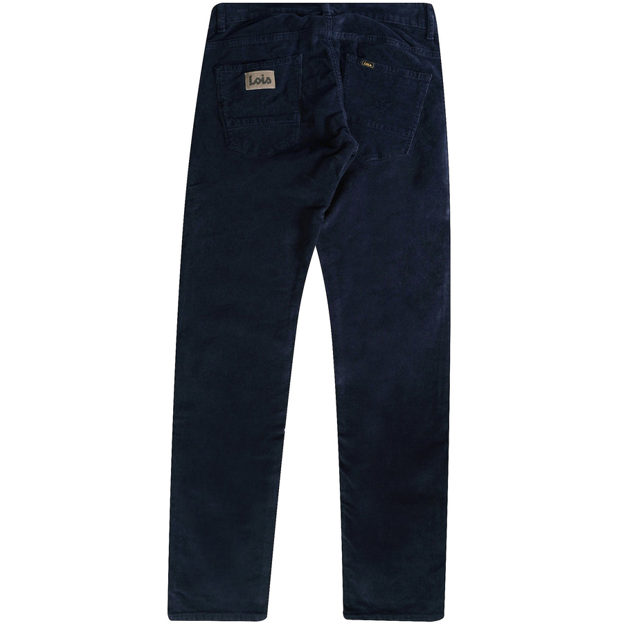 Men's Lois Sierra Needle Cord Pants - Navy Blue - Thin Corduroy – Urban ...