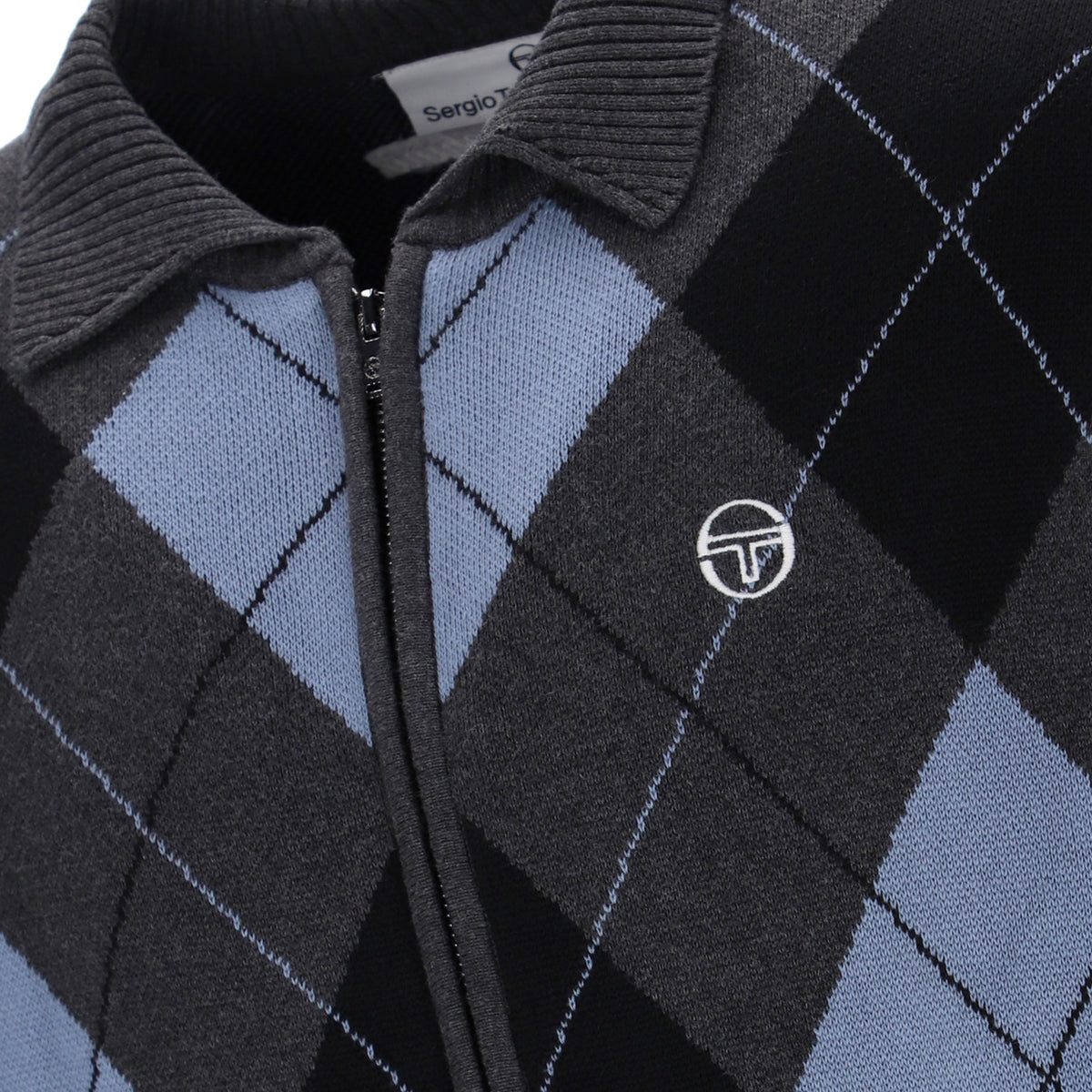 Sergio Tacchini Macro Knit Cardigan Grey