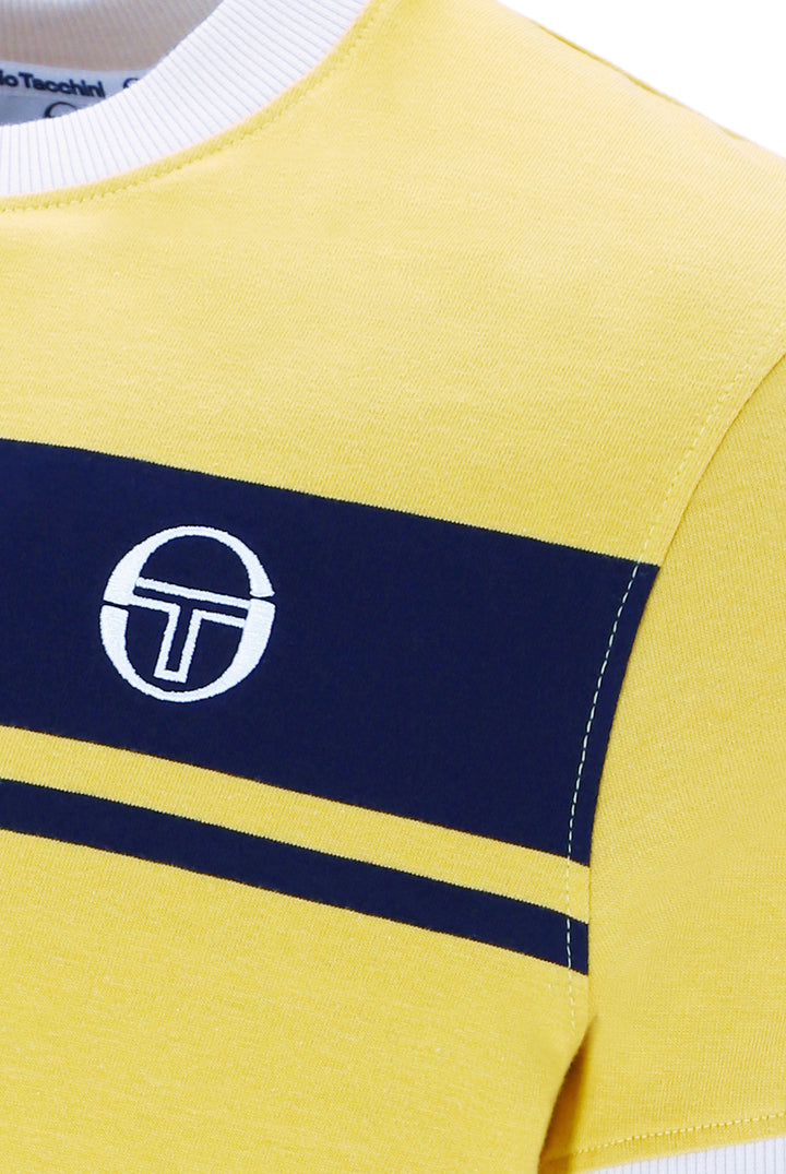 Sergio Tacchini Master T-Shirt Yellow/Navy - Urban Menswear
