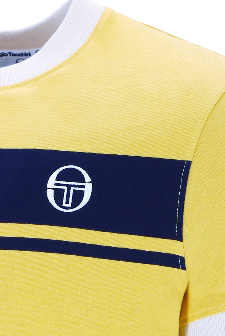 Sergio Tacchini Master T-Shirt Yellow/Navy - Urban Menswear