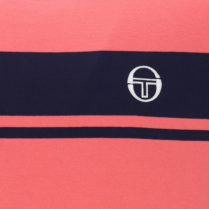 Sergio Tacchini Master T-Shirt Pink/Navy