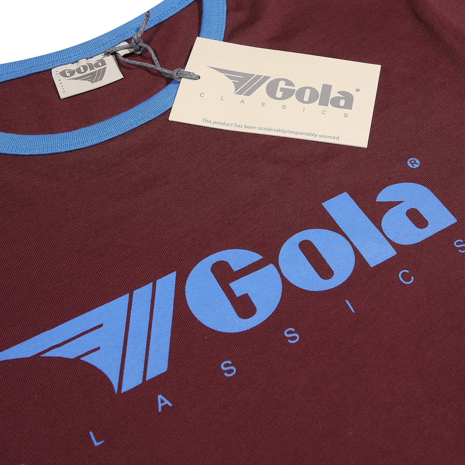 Gola Classic Ringer T-Shirt Claret