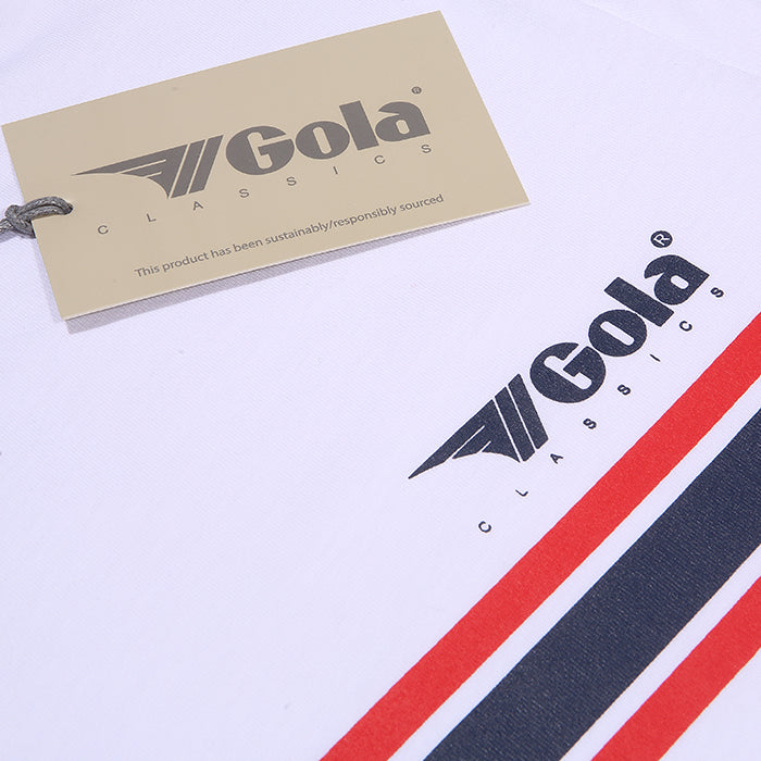Gola Classic Retro Stripe T-Shirt White