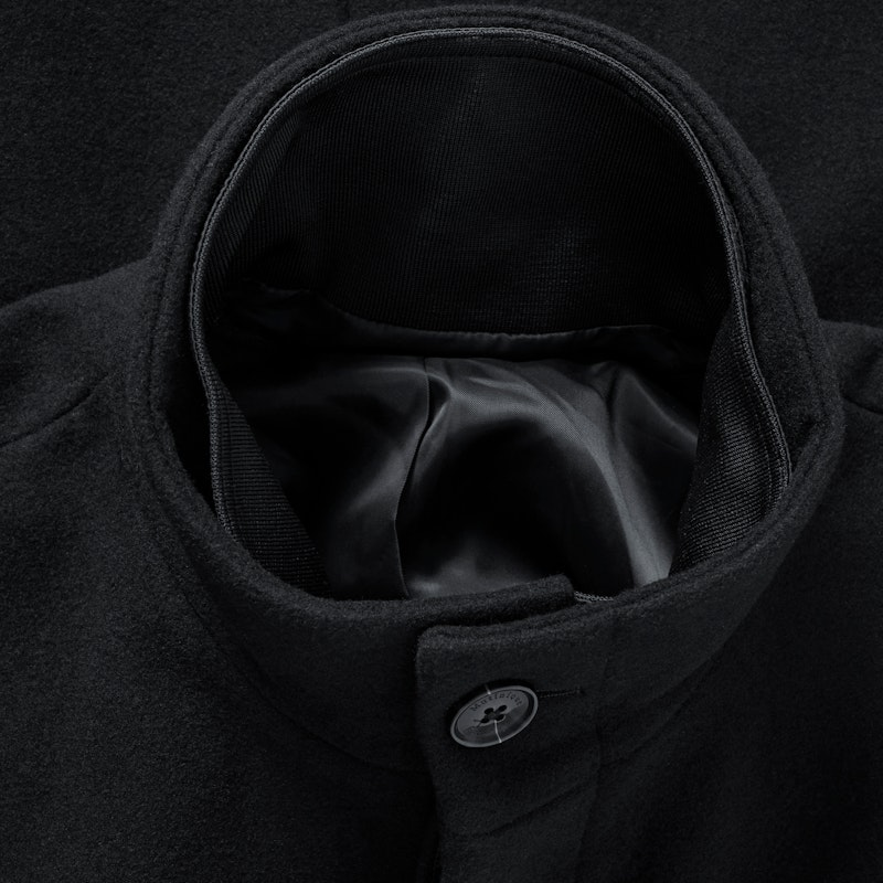Matinique Harvey Wool Overcoat Black