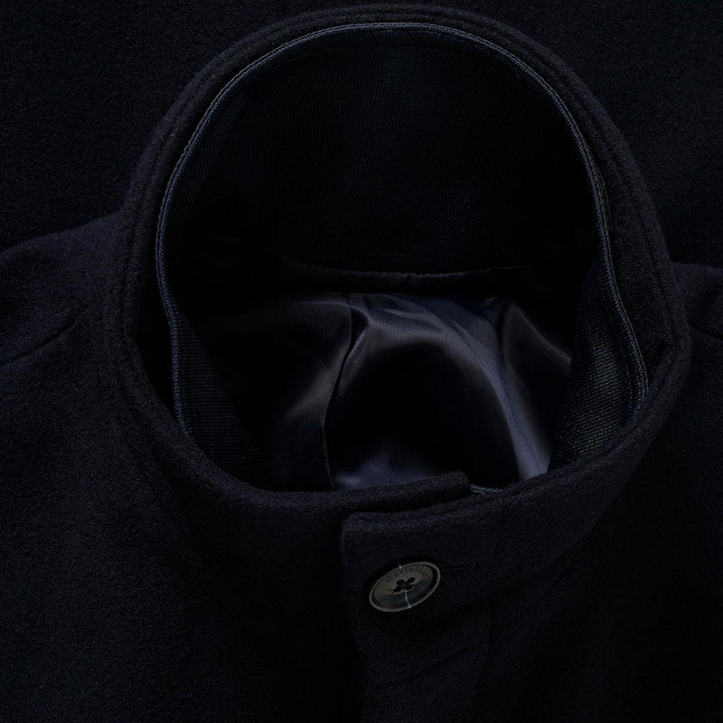 Matinique Harvey Wool Overcoat Navy